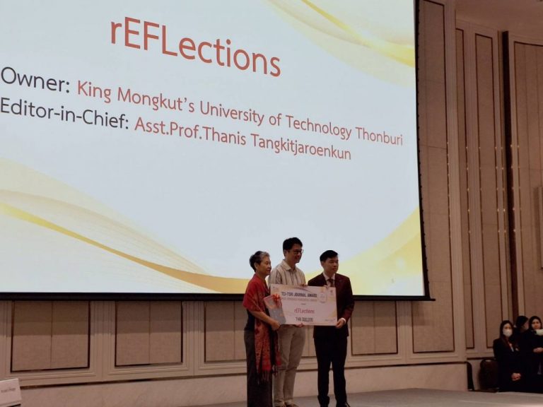 Congratulations to the rEFLections Journal  for receiving the “Most Improved Percentile Award, TCI-TSRI Journal Award 2023”-th